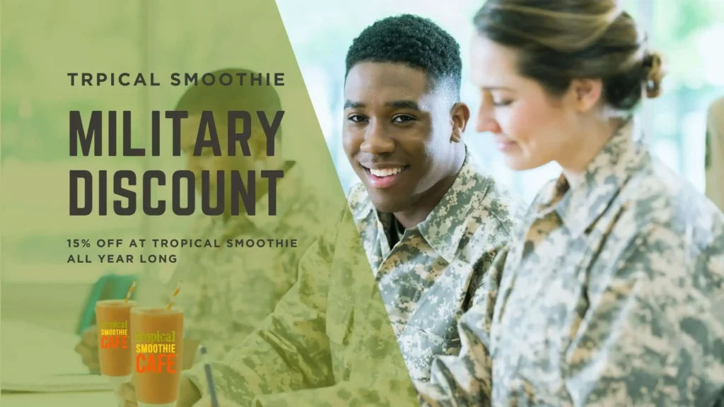 Military Discount at Tropical Smoothie | Veterans Day Freebie 2 Tropical Smoothie Military Discount, Tropical Smoothie Menu, Army, Smoothies, best smoothies in usa